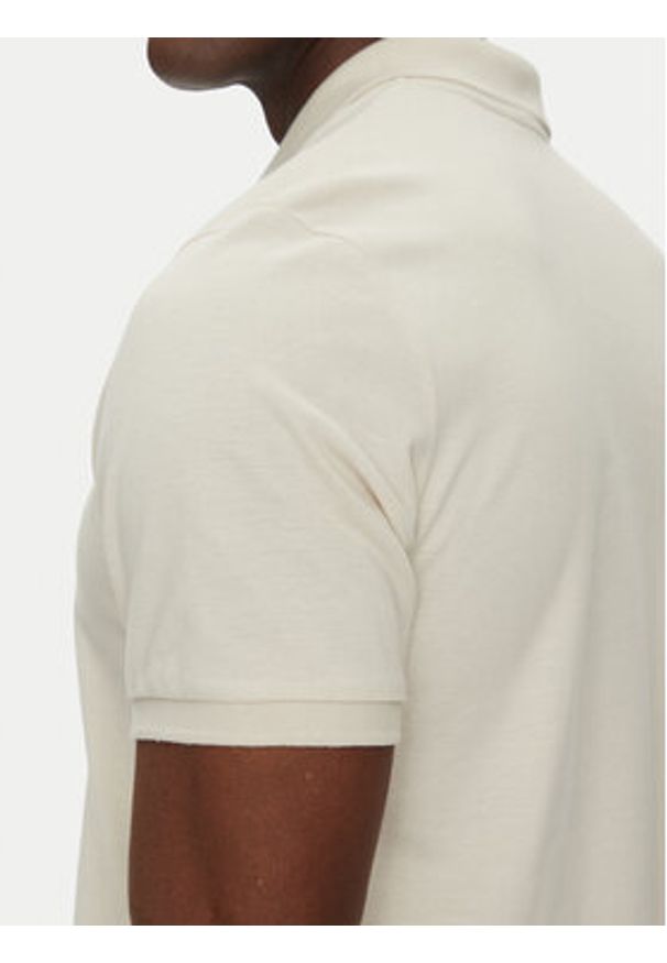 Jack & Jones - Jack&Jones Polo Kane 12270150 Beżowy Regular Fit. Typ kołnierza: polo. Kolor: beżowy. Materiał: bawełna, syntetyk