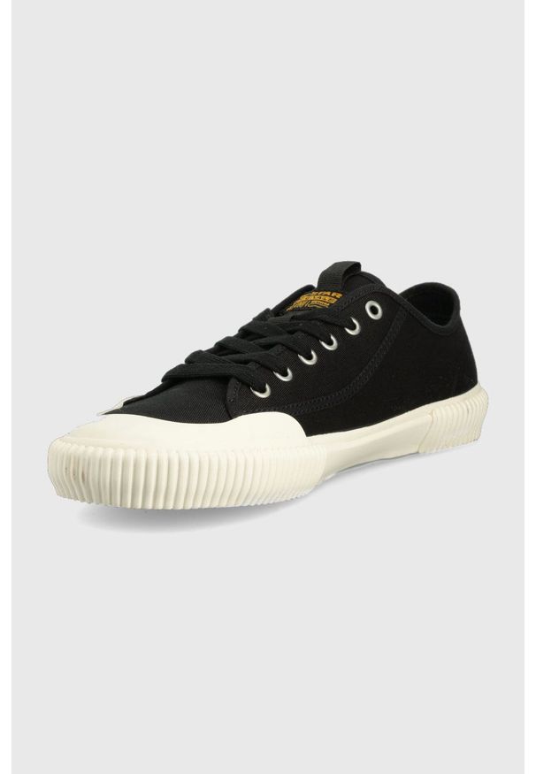 G-Star RAW - G-Star Raw tenisówki noril cvs męskie kolor czarny. Nosek buta: okrągły. Zapięcie: sznurówki. Kolor: czarny. Materiał: guma