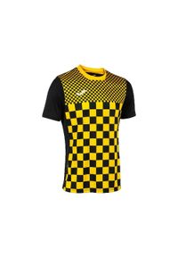 Koszulka Joma Flag III XS czarno-żółta. Kolor: wielokolorowy, żółty, czarny. Materiał: poliester. Sport: piłka nożna