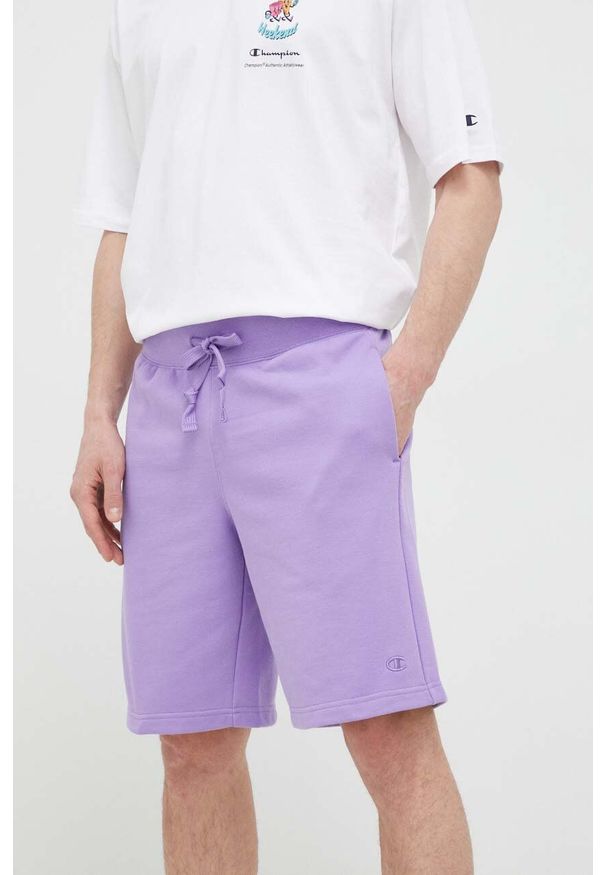 Champion szorty męskie kolor fioletowy. Kolor: fioletowy. Materiał: dzianina
