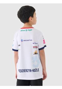 4f - 4F Koszulka meczowa replika domowa z sezonu 2024/2025 dziecięca 4F x Zaksa Kędzierzyn-Koźle - multikolor 110/116. Okazja: do domu. Typ kołnierza: dekolt w serek. Kolor: wielokolorowy. Materiał: dzianina, włókno, materiał, syntetyk. Wzór: gładki, nadruk, ze splotem. Sezon: lato. Styl: klasyczny, sportowy