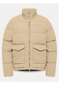 Jack Wolfskin Kurtka puchowa Nordlicht A60040 Beżowy Regular Fit. Kolor: beżowy. Materiał: syntetyk