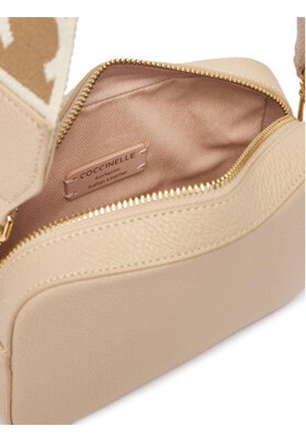 Coccinelle Torebka MN5 Tebe E5 MN5 55 I1 01 Beżowy. Kolor: beżowy. Materiał: skórzane