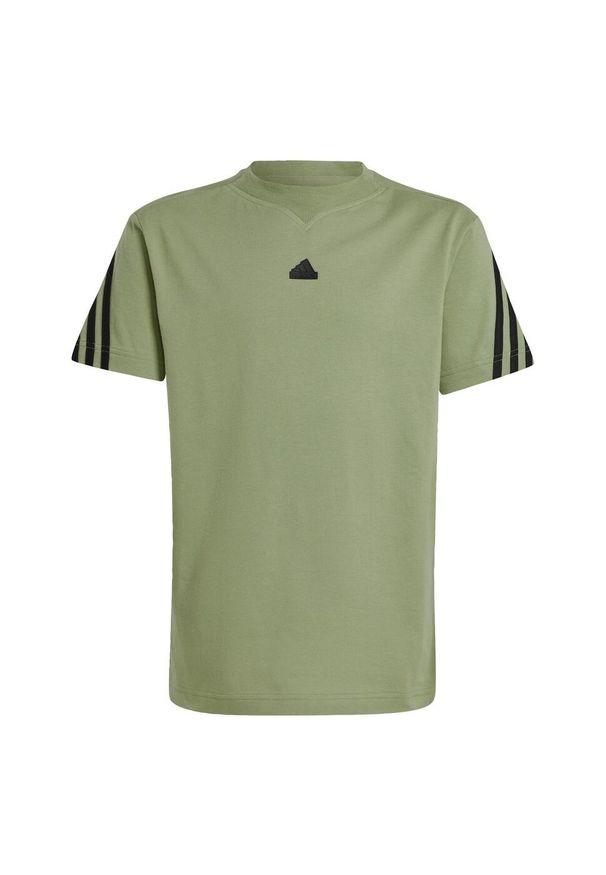 Adidas - Future Icons 3-Stripes Tee. Kolor: wielokolorowy, czarny, zielony