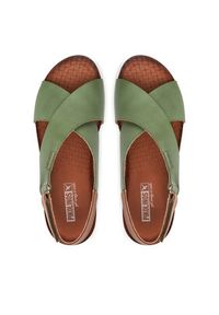Pikolinos Sandały W9E-0912 Zielony. Kolor: zielony. Materiał: skóra