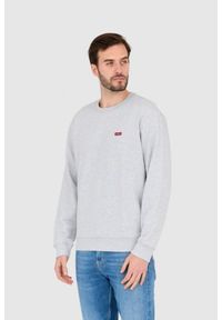 Guess - GUESS Szara męska bluza regular fit, Rozmiar XXL. Kolor: szary. Wzór: aplikacja