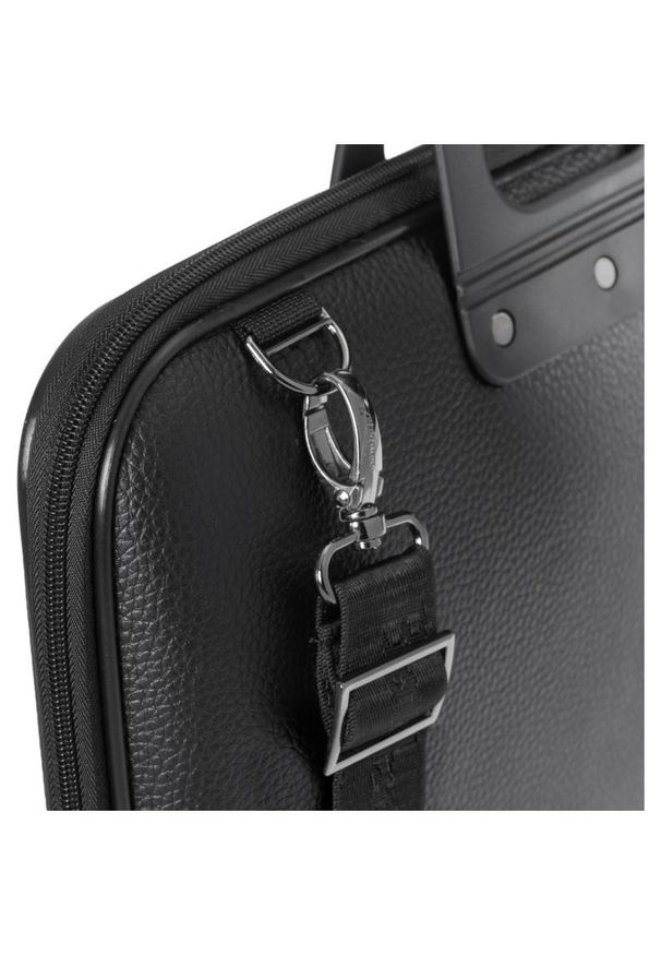 Torba Bombata AllBlack 15''-16'' black. Wzór: paski. Styl: wizytowy, elegancki