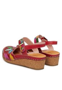 Laura Vita Sandały Facscineo 02 Czerwony. Kolor: czerwony. Materiał: skóra #3