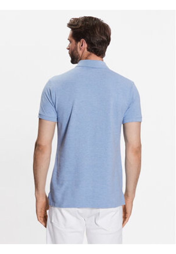 Polo Ralph Lauren Polo 710548797013 Niebieski Slim Fit. Typ kołnierza: polo. Kolor: niebieski. Materiał: bawełna