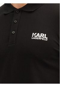 Karl Lagerfeld - KARL LAGERFELD Polo 745088 552235 Czarny Regular Fit. Typ kołnierza: polo. Kolor: czarny. Materiał: bawełna #5