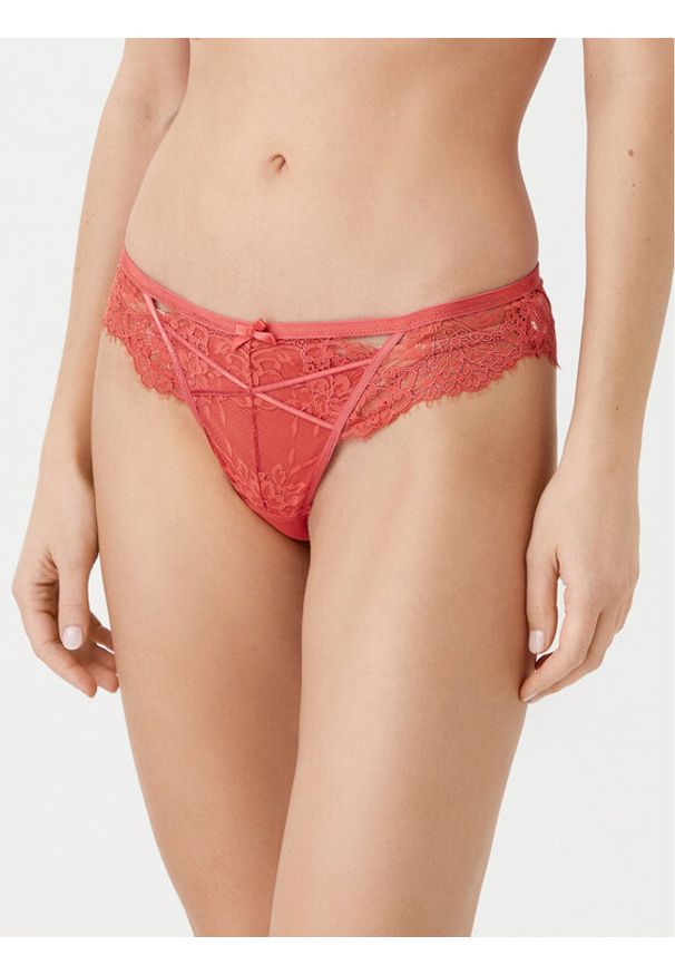 Hunkemöller Figi brazylijskie Arabella 206332 Czerwony. Kolor: czerwony. Materiał: syntetyk