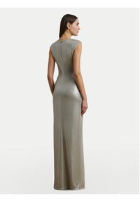 Lauren Ralph Lauren - LAUREN RALPH LAUREN Sukienka wieczorowa 253970801001 Srebrny Slim Fit. Kolor: srebrny. Materiał: syntetyk. Styl: wizytowy #5