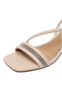 Nine West Sandały EO-LS505187-13 Beżowy. Kolor: beżowy. Materiał: materiał #2