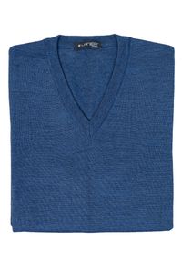 Lanieri Fashion - Jeansowy bezrękawnik męski SW29. Materiał: jeans. Długość rękawa: bez rękawów #1