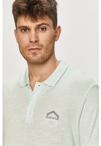 Jack & Jones - Polo. Okazja: na co dzień. Typ kołnierza: polo. Kolor: turkusowy. Długość: krótkie. Styl: casual #5