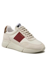 Sneakersy Axel Arigato Genesis Vintage Runner 84050 Cremino/Bordeaux/Leopard. Kolor: beżowy. Materiał: materiał #1