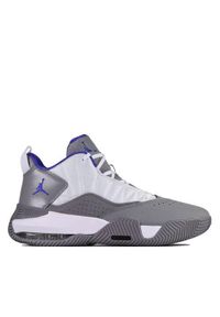 Buty do chodzenia męskie Nike Air Jordan. Kolor: szary. Materiał: materiał, syntetyk. Szerokość cholewki: normalna. Model: Nike Air Jordan. Sport: turystyka piesza