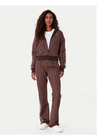 Lacoste Spodnie dresowe XF9313 Brązowy Regular Fit. Kolor: brązowy. Materiał: bawełna #4