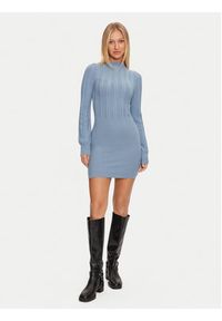 Guess Sukienka dzianinowa Livia W4BK08 Z2V42 Niebieski Regular Fit. Kolor: niebieski. Materiał: syntetyk #3