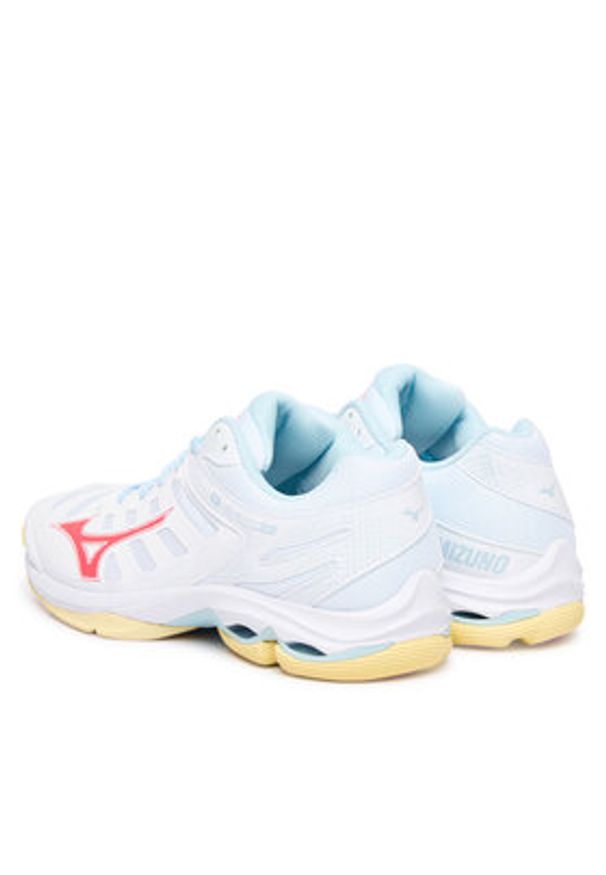 Mizuno Buty halowe Wave Voltage 2 V1GC2460 Biały. Kolor: biały. Materiał: skóra. Model: Mizuno Wave