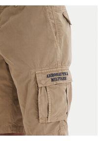 Aeronautica Militare Szorty materiałowe 261BE0066UCT01122 Beżowy Regular Fit. Kolor: beżowy. Materiał: bawełna #3