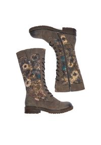 Rieker Kozaki CEO-94731-90 Khaki. Kolor: brązowy. Materiał: materiał, syntetyk #7