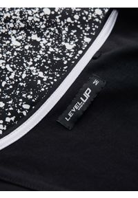 Ombre Clothing - Męski t-shirt bawełniany z gradientowym nadrukiem - czarny V2 OM-TSPT-22SS-001 - S. Kolor: czarny. Materiał: bawełna. Wzór: nadruk, gradientowy. Styl: klasyczny #3