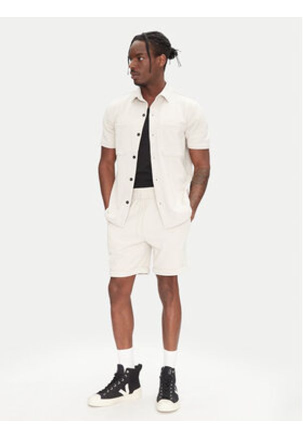 Only & Sons Szorty materiałowe New Kodyl 22033722 Beżowy Regular Fit. Kolor: beżowy. Materiał: wiskoza