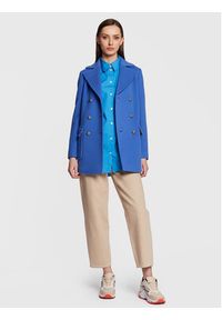 MAX&Co. Płaszcz wełniany Salato 70810323 Niebieski Regular Fit. Kolor: niebieski. Materiał: wełna #3