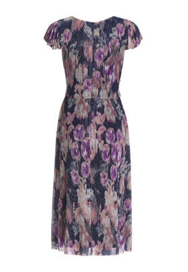 Swing Sukienka koktajlowa 5AK06000 Granatowy Regular Fit. Kolor: niebieski. Materiał: syntetyk. Styl: wizytowy