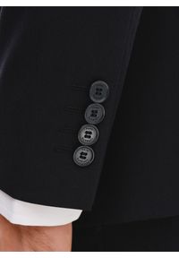 Pako Lorente - PAKO LORENTE – Granatowa marynarka garniturowa. Okazja: na studniówkę. Kolor: niebieski. Materiał: poliester, wiskoza, elastan. Styl: młodzieżowy, klasyczny #3