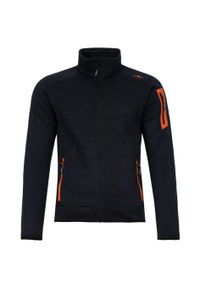 Polar męski CMP Perl Jacket Knitted. Kolor: wielokolorowy, szary, żółty, pomarańczowy. Materiał: polar. Sport: turystyka piesza #1