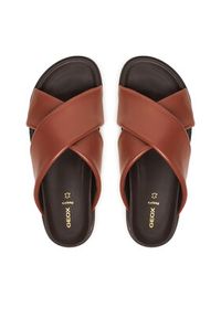 Geox Klapki D Adelash D55YWB 000TU C6014 Brązowy. Kolor: brązowy. Materiał: skóra #4