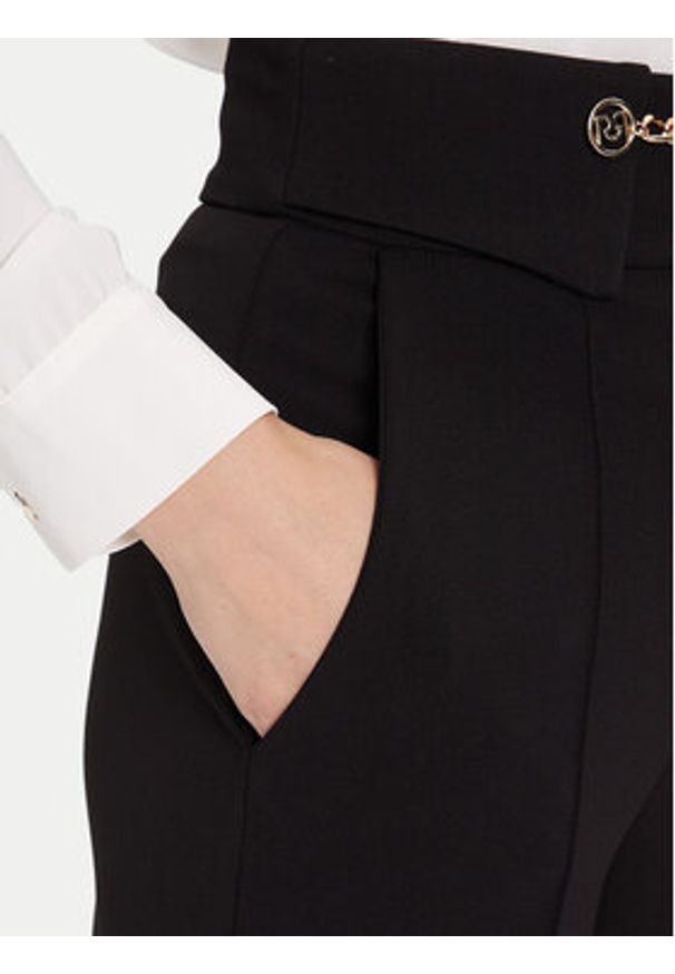 Rinascimento Spodnie materiałowe CFC0126219003 Czarny Regular Fit. Kolor: czarny. Materiał: syntetyk