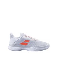 Buty tenisowe damskie Babolat Jet Tere clay women white/living coral 37. Kolor: biały, czerwony, wielokolorowy. Sport: tenis