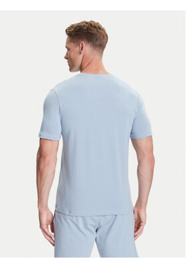 BOSS T-Shirt Mix&Match 50515312 Błękitny Regular Fit. Kolor: niebieski. Materiał: bawełna