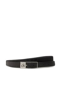 Calvin Klein Pasek Damski Ck Cut Square Buckle 2.0_Mono K60K613243 Czarny. Kolor: czarny. Materiał: skóra #1