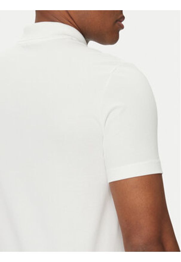 Lacoste Polo DH5522 Biały Regular Fit. Typ kołnierza: polo. Kolor: biały. Materiał: syntetyk, bawełna