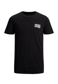 Jack & Jones - Jack&Jones Komplet 3 t-shirtów Corp Logo 12191762 Czarny Slim Fit. Kolor: czarny. Materiał: bawełna
