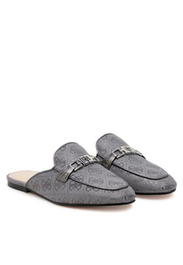 Guess Klapki FLJBO2LEL06 Szary. Kolor: szary. Materiał: materiał, poliester