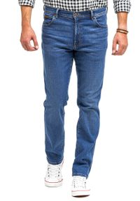 Wrangler - WRANGLER TEXAS SLIM MĘSKIE SPODNIE JEANSOWE BANGING W12SHN58Q