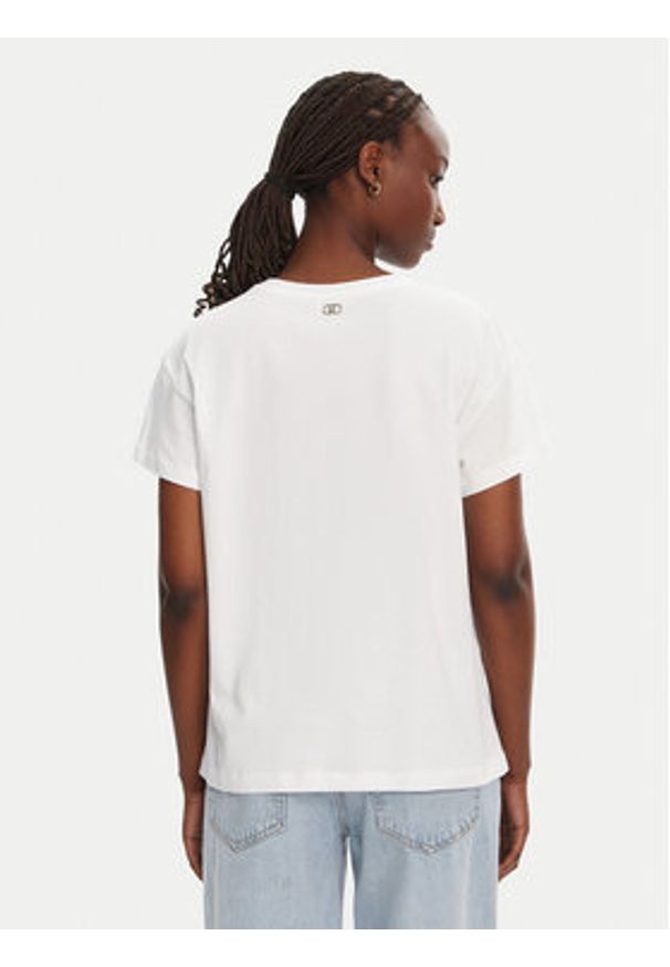 Liu Jo T-Shirt WA5148 J4893 Biały Regular Fit. Kolor: biały. Materiał: bawełna
