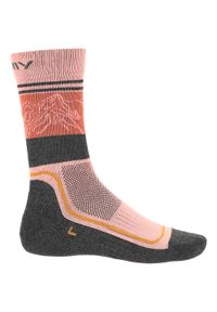 Skarpety trekkingowe damskie Viking Boosocks Heavy Bamboo Lady. Kolor: różowy. Sport: turystyka piesza