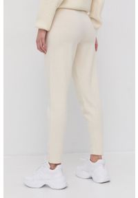 Marciano Guess Spodnie kaszmirowe damskie kolor kremowy. Stan: podwyższony. Kolor: beżowy. Materiał: kaszmir #3