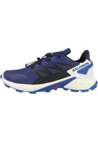 salomon - Buty do biegania męskie Salomon Supercross 4 Blue. Zapięcie: sznurówki. Kolor: niebieski. Materiał: guma, materiał, syntetyk. Szerokość cholewki: normalna. Sport: bieganie
