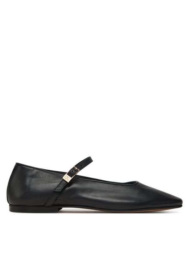 TOMMY HILFIGER - Tommy Hilfiger Baleriny SmooMaryjane FW0FW09152 Czarny. Kolor: czarny. Materiał: skóra