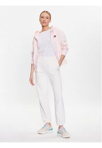 Tommy Jeans Bluza DW0DW15748 Różowy Relaxed Fit. Kolor: różowy. Materiał: bawełna