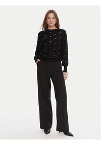 Lola Casademunt by Maite Sweter MF2511023 Czarny Oversize. Kolor: czarny. Materiał: syntetyk