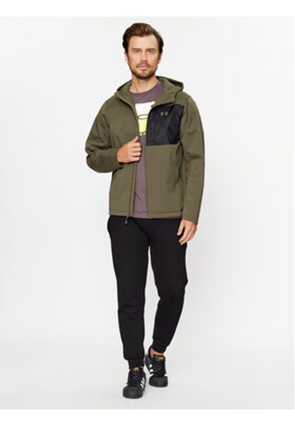 Under Armour Kurtka przejściowa Ua Strm Cgi Shld Hd 2.0 Jkt 1371587 Khaki Loose Fit. Kolor: brązowy. Materiał: syntetyk