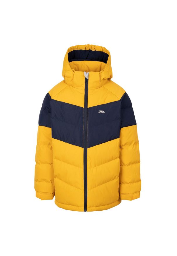 TRESPASS - Kurtka Dziecięca Aldery Padded Jacket. Kolor: żółty. Materiał: puch. Styl: sportowy